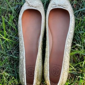 COPY - Gold Tory Burch Flat Sandal